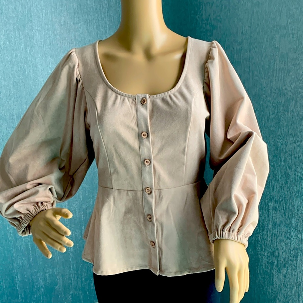 Soft buttery suede feel. Blush color